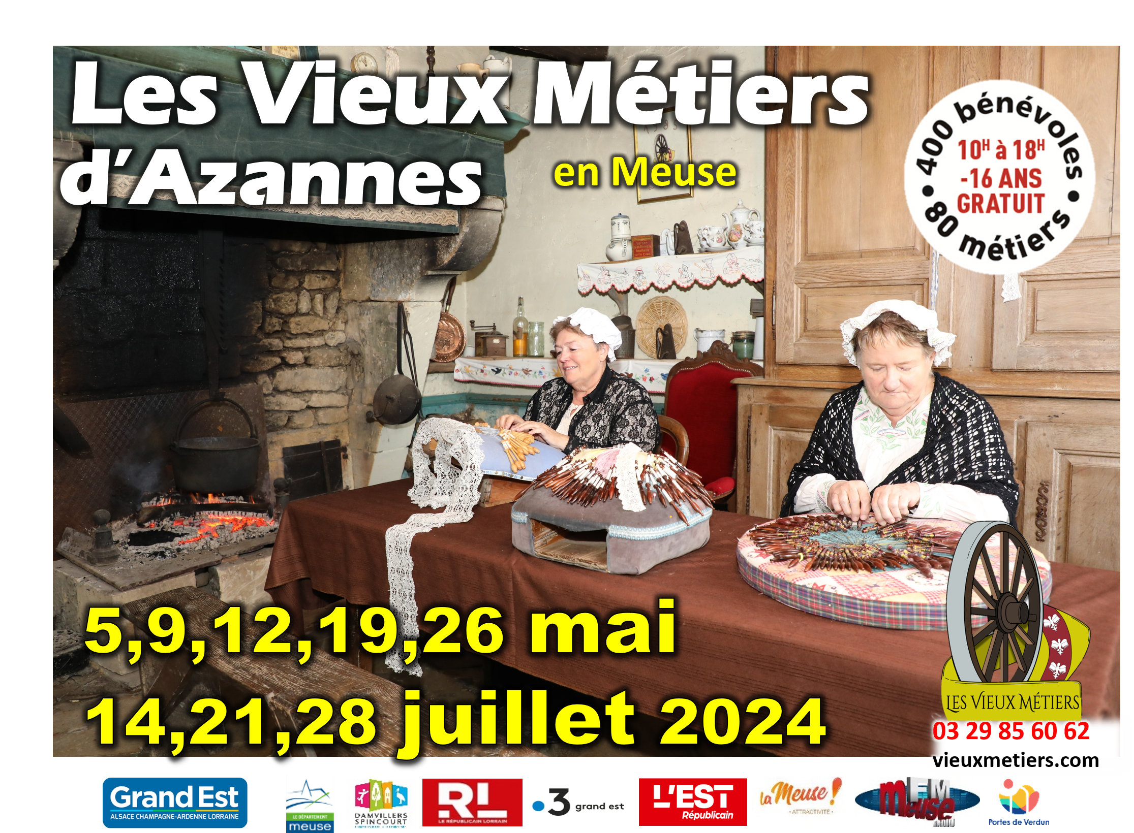 Visuel 2024 Visuel de l'affiche des vieux métiers d'Azannes 2024